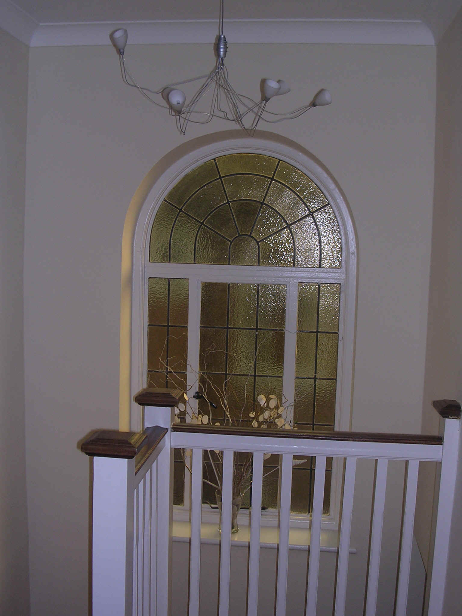 top of stairs
